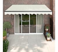 Auvent rétractable automatique crème 3,5x2,5 m