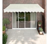 Luifel elektrisch uitschuifbaar 3,5x2,5 m crÃmekleurig3154477