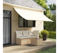 Vidaxl Auvent Rétractable Crème 300x150 M Tissu Et Acier
