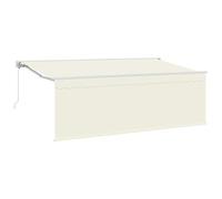 Vidaxl Store Avec Store Crème 350 X 200 X 120 Cm Tissu, Métal