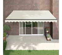 vidaXL Auvent rétractable automatique crème 4,5x3 m Crème G