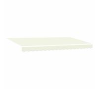 vidaXL Auvent Rétractable Crème 400 x 200 cm Polyester et Aluminium, Auvent de Jardin et terrasse, rectangulaire, Moderne, résistant aux UV, Durable, Structure d'ombre Ajustable