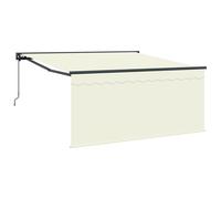 Vidaxl Auvent Rétractable Crème Large Polyester