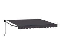 vidaXL Auvent rétractable électrique Anthracite 3,5 x 2 m, Auvent Électrique Moderne, Ombre Rétractable, Protection UV, Couverture de Terrasse Ajustable, Refuges de Jardin
