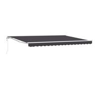 vidaXL Auvent rétractable électrique Anthracite 5 x 3 m