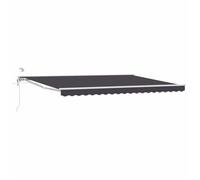 Vidaxl Auvent Rétractable Électrique Anthracite 5 X 3 M