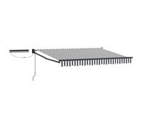 Vidaxl Auvent Rétractable Électrique Anthracite Et Blanc 3 X 2,5 M