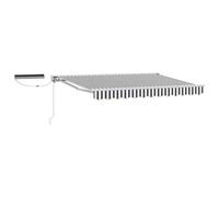 Vidaxl Auvent Rétractable Électrique Anthracite Et Blanc 3 X 2,5 M