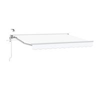 Vidaxl Auvent Rétractable Électrique Blanc 3 X 2,5 M