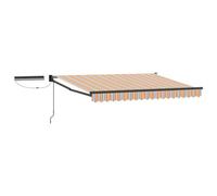 Vidaxl Auvent Rétractable Électrique Bleu Et Orange 3 X 2,5 M