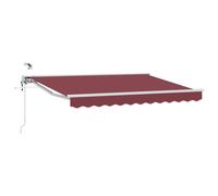 Vidaxl Auvent Rétractable Électrique Bordeaux 3 X 2 M