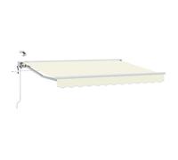 vidaXL Auvent rétractable électrique Crème 3,5 x 2,5 m, Jardin et terrasse, Store électrique moderne,3421333