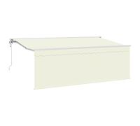 Vidaxl Auvent Rétractable Électrique Crème Blanc Marron 400 X 200 Cm