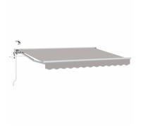 vidaXL Auvent rétractable électrique Gris Clair 3 x 2,5 m, Jardin et terrasse, Store électrique Moderne, Store rétractable pour Ombre extérieure avec réglage Facile