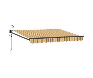 vidaXL Auvent rétractable électrique Jaune et Gris 2,5 x 2 m