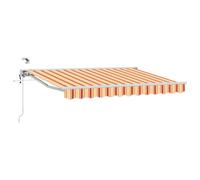 Vidaxl Auvent Rétractable Électrique Jaune Et Orange 3 X 2,5 M