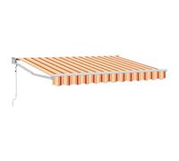 Vidaxl Auvent Rétractable Électrique Jaune, Orange Et Blanc 3,5 X 2 M