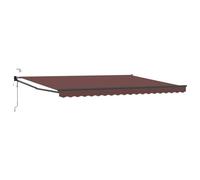 vidaXL Auvent rétractable électrique Marron 4 x 2 m