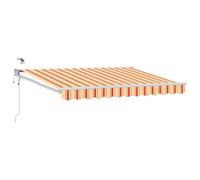 vidaXL Auvent rétractable électrique Multicolore 2,5 x 2 m, Auvent électrique Automatique, Moderne, rétractable, avec LED, abri extérieur, Ombre Fonctionnelle