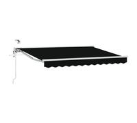 Vidaxl Auvent Rétractable Électrique Noir 3 X 2,5 M