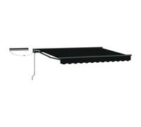 Vidaxl Auvent Rétractable Électrique Noir 3 X 2,5 M