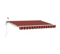 Vidaxl Auvent Rétractable Électrique Orange Et Noir 3 X 2,5 M