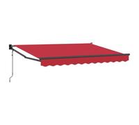 vidaXL Auvent rétractable électrique Rouge 3,5 x 2 m, Auvent Électrique Moderne, Ombre Rétractable, Protection UV, Couverture de Terrasse Ajustable, Refuges de Jardin