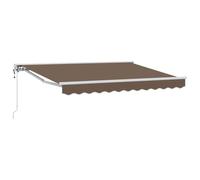 vidaXL Auvent rétractable électrique Taupe 4,5 × 3,5 m