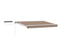 vidaXL Auvent rétractable électrique Taupe 4,5 × 3 m