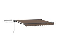 vidaXL Auvent rétractable électrique Taupe 4 x 2 m, Couverture de terrasse extérieure, auvent électrique rétractable Moderne, Protection Polyvalente, résistant aux intempéries