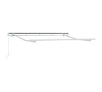 Vidaxl Auvent Rétractable Gris Clair Et Blanc 3 X 2,5 M
