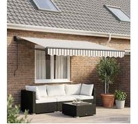 vidaXL Auvent rétractable électrique Gris clair et blanc 3 x 2,5 m 3425865