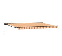 Vidaxl Auvent Rétractable Jaune Et Orange 500x300 Cm