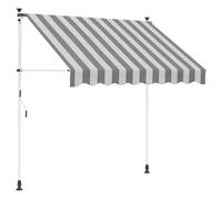 vidaXL Auvent rétractable Manuel Anthracite et Blanc 100 cm