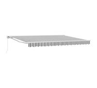 Vidaxl Auvent Rétractable Manuel Anthracite Et Blanc 5 × 3,5 M