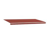vidaXL Auvent Rétractable Manuel avec LED Orange Et Brun 600X300 cm Résistant aux UV, Résistant à l'eau, Ombre Extérieure, Canopée, Patio Solaire, Extérieur, Polyester, Cadre en Acier