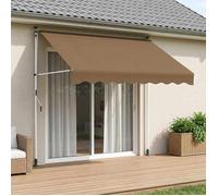 vidaXL Auvent rétractable manuel Beige 300 cm 42037034