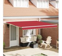 Auvent Rétractable Bleu marine 400 × 300 cm Polyester vidaXL