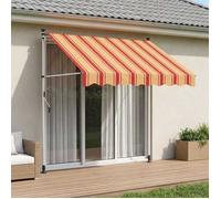 vidaXL Auvent rétractable manuel Multicolore 400 x 115 x 300 cm 42037064