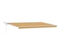 vidaXL Auvent Rétractable Multicolore 500 × 300 cm Tissu et Métal, Auvent Moderne et rétractable pour Jardin, terrasse, Ombre extérieure, Protection Contre intempéries