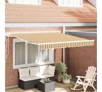 Vidaxl Auvent Rétractable Rayé Multicolore 350x250 Cm