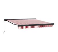 vidaXL Auvent rétractable Automatique Rouge et Blanc, 300 x 250 cm. Résistant aux intempéries, C'est Une Super Solution pour l'ombre sur balcons, patios ou même pour Couvrir Votre extérieur.