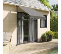 vidaXL Auvent rétractable – Store hauteur réglable, tissu et acier – Anthracite 150x150 m