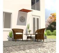 Auvent Rétractable Store de Terrasse Auvent de Balcon Jardin Extérieur Résistant aux UV Ombrage des Fenêtres 100x150 cm Orange et Marron