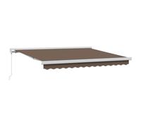 vidaXL Auvent rétractable Taupe 350 x 250 cm Toile et Aluminium
