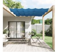 vidaXL Auvent Vertical Écran de Protection de Balcon Auvent de Patio Résistant à l'Eau et aux Rayons UV Jardin Bleu 60x270 148444