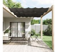 vidaXL Auvent Vertical Ecran de Protection Ecran d'Intimité de Balcon Auvent de Patio Jardin Extérieur Anthracite 140x270 cm 148213 Gris G