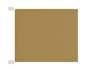 vidaXL Auvent Vertical Ecran de Protection Ecran d'Intimité de Balcon Auvent de Patio Jardin Extérieur Beige 140x270 cm Tissu Oxford