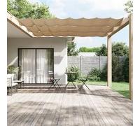 Vidaxl Auvent Vertical Taupe 100x1000 Cm Tissu Oxford