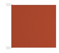 Vidaxl Auvent Vertical Terre Cuite 100x1200 Cm Tissu Oxford Rouge